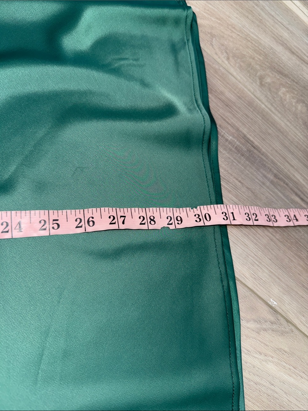 Rachel Zoe New York satin green flowy midi skirt size 8 - Picture 6 of 6